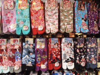 socks with blossoms
