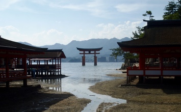 The O-torii Gate as seen from Itsukushima Shrine