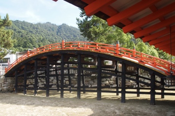 bridge at Itsukushima Shrine